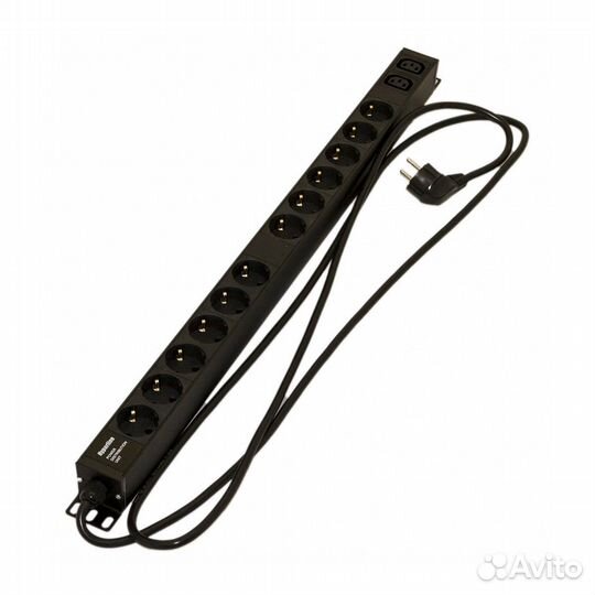 SHE-12SH-2IEC-2.5EU Блок розеток, вертикальный, 12