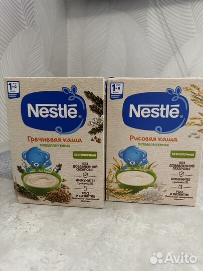 Детские каши безмолочные