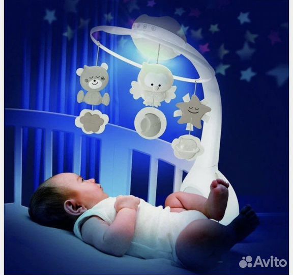 Мобиль на детскую кроватку Infantino с проектором