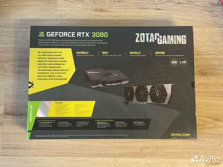 Видеокарта Zotac RTX 3080 новая