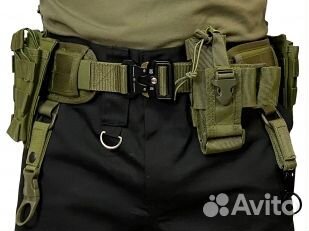 Разгрузочный пояс с подсумками олива