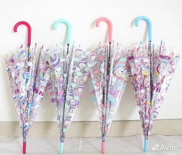 С единорогами зонтики