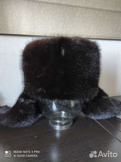 Норковая шапка мужская