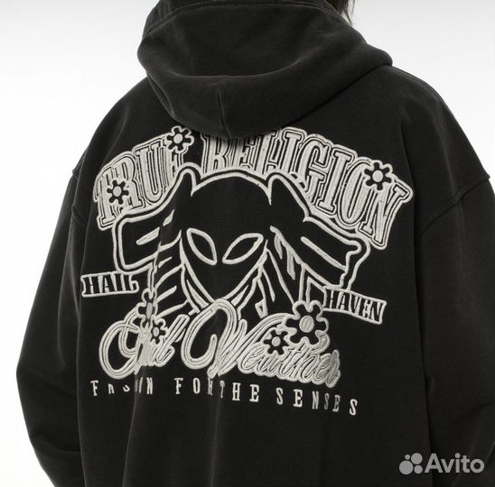 Зип худи true religion x supreme