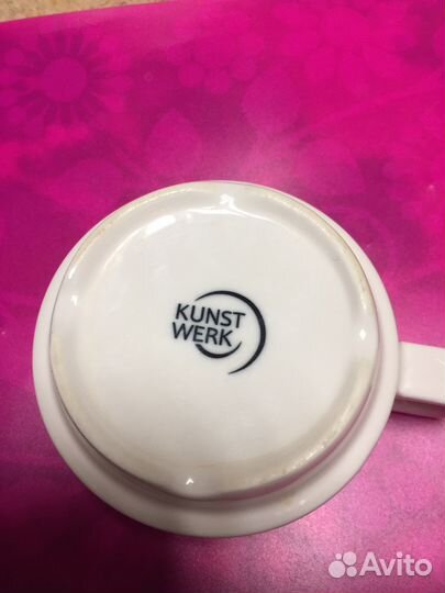 Чайная пара и заварочный чайник,фарфор