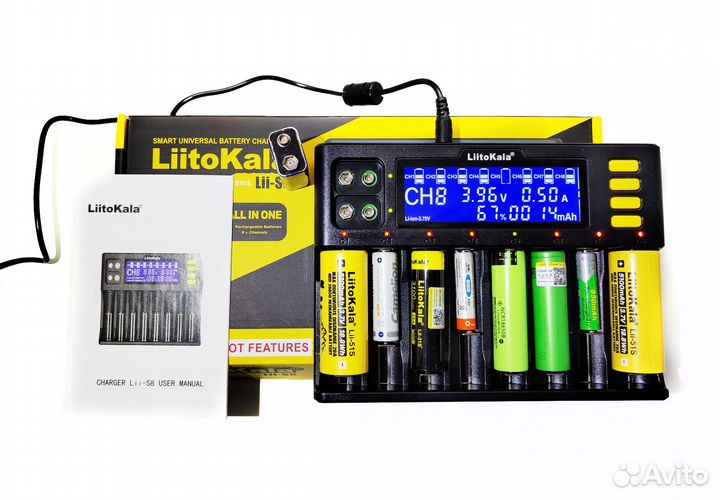 Зарядное устройство Liitokala на 8 каналов