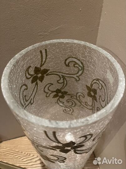 Хрустальная ваза богемия