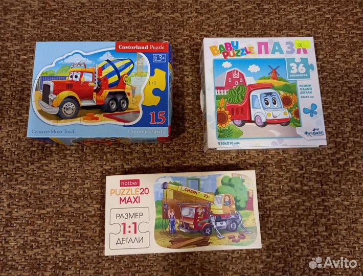 Пазлы, развивающие игры