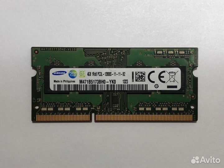 Оперативная память для ноутбука Samsung DDR3 4GB