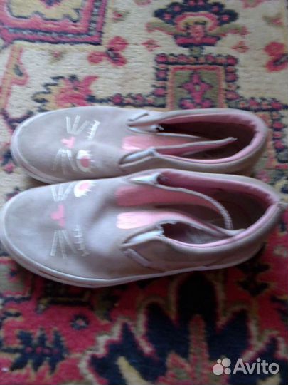 Слипоны для девочки, Vans 35