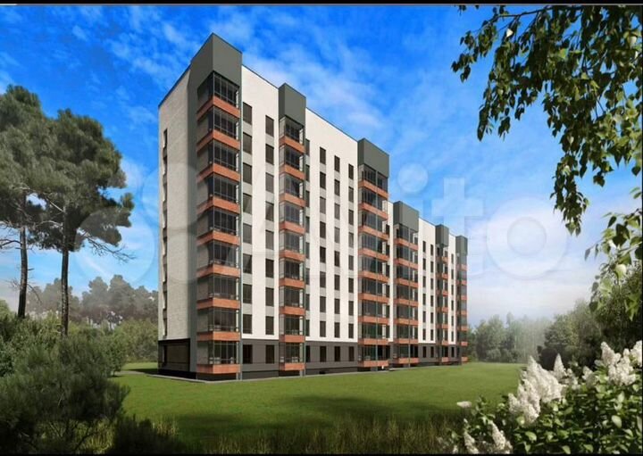 2-к. квартира, 74,4 м², 4/9 эт.