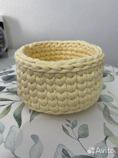 Вязанные корзины