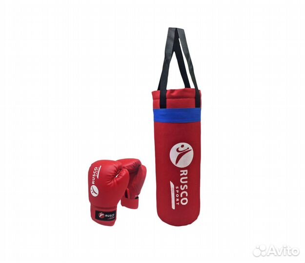 Набор для бокса детский Rusco 6 унц красный