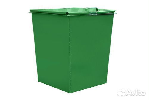 Мусорный бак с крышкой 0.75 м3