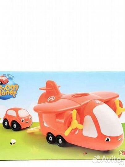 Детский самолёт с машинкой. Smoby