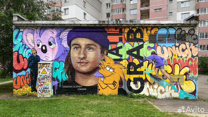 Граффити оформление экстерьеров и интерьеров