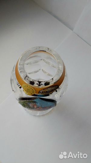 Хрустальная винтажная ваза