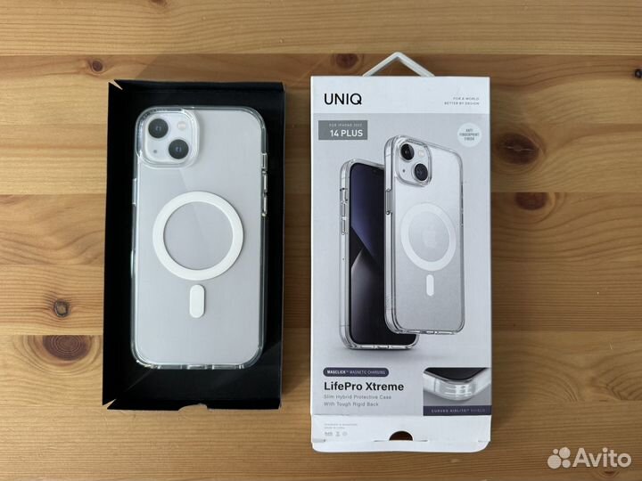 Чехол прозрачный Uniq LifePro для iPhone 14 Plus