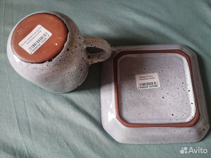 Кружка 300 мл с блюдцем подарочные ручная работа