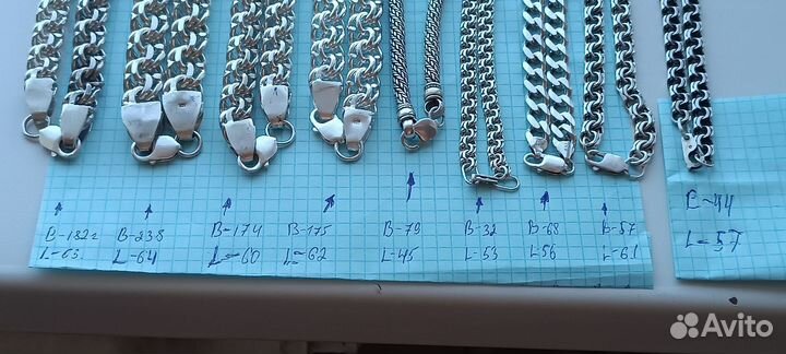 Серебряные цепочки
