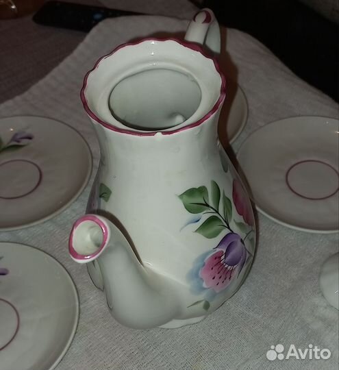 Кофейный сервиз (костяной фарфор)