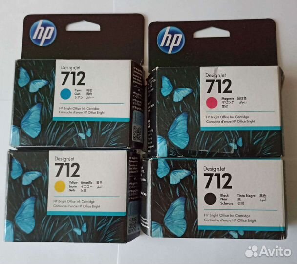 Картриджи струйные HP 712 оригинальные