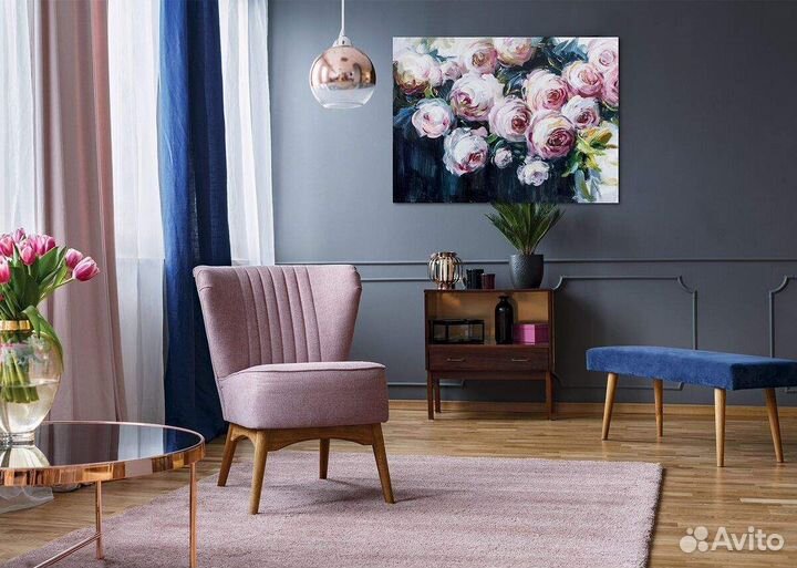 Картина Pink on Dark 120x90