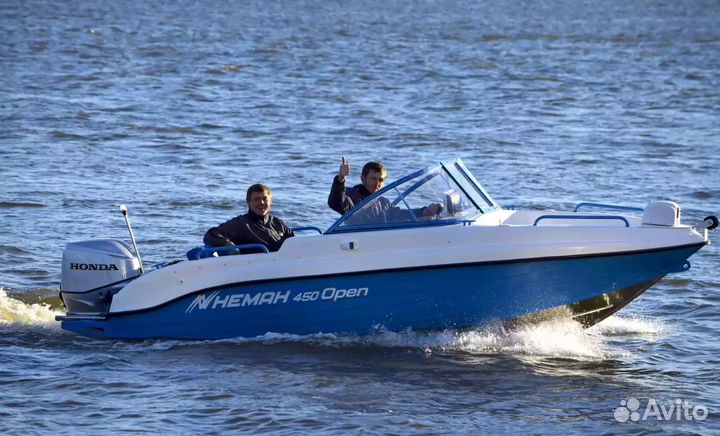 Новый комбинированный катер Неман 450 Open