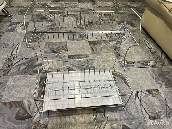 Сушилка для посуды двухъярусная
