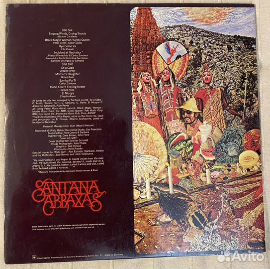 LP Santana 1970 Abraxas, made in Germany