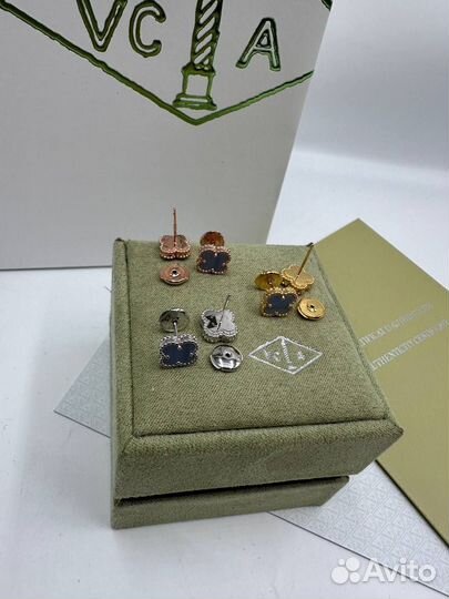 Серьги цветок Van Cleef &Arpels