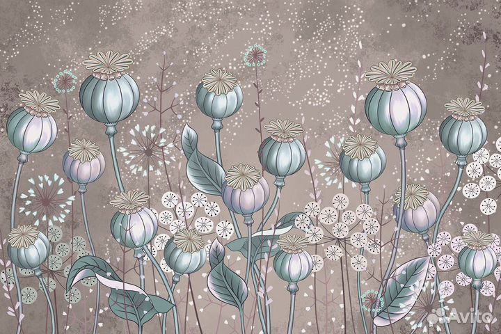 Фотообои природа / Фотообои горы / Фото Обои цветы