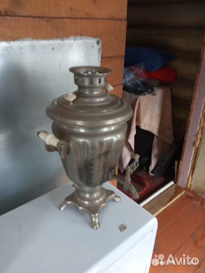 Самовар электрический 3л с подносом Краник