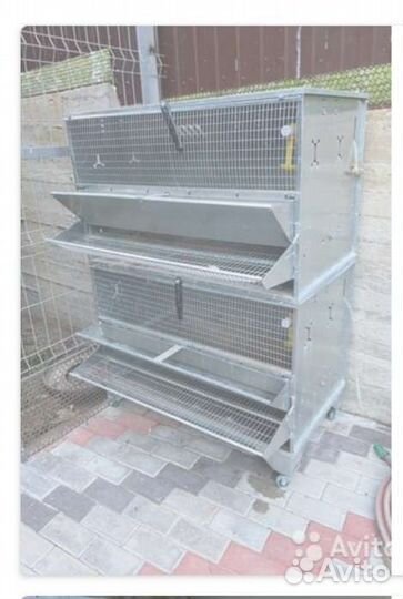 Клетка для бройлеров, кур несушек 2х ярусная