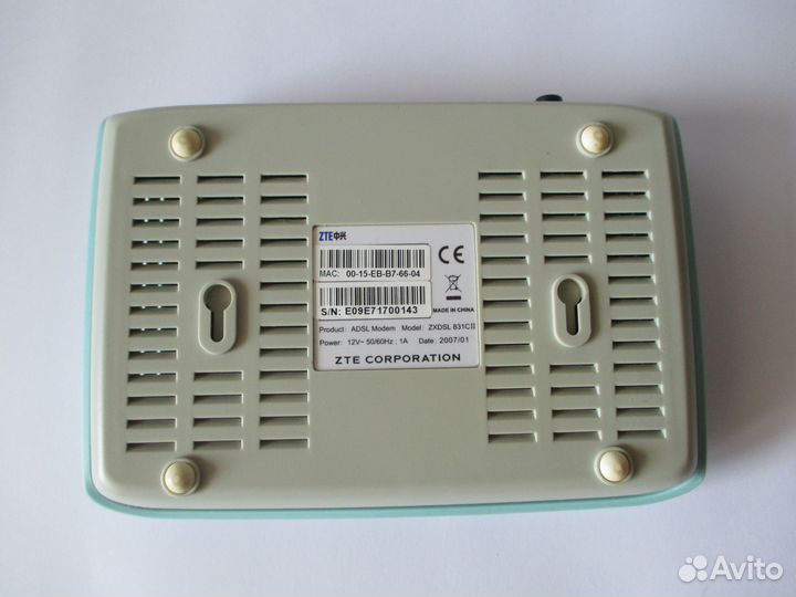 Модем ZTE adsl zxdsl 831CII