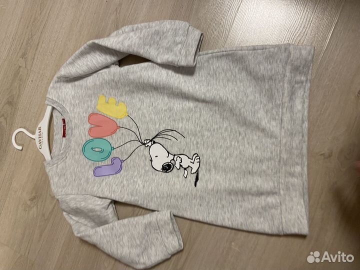 Платье туника 116 утепленная