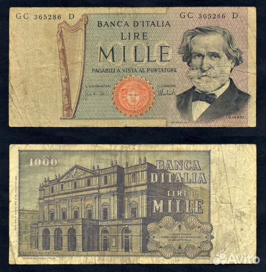 Банкноты Италии