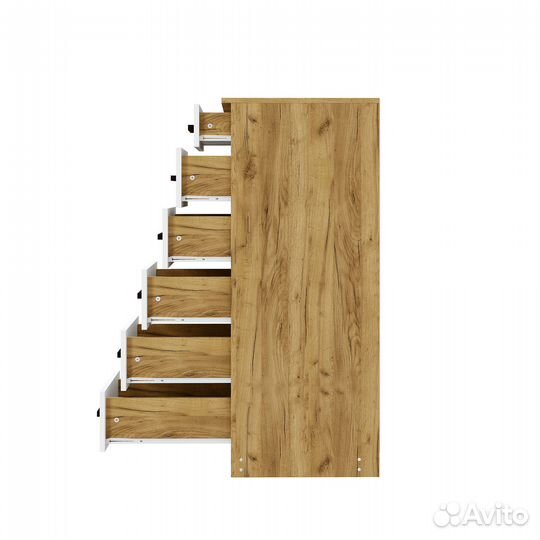 Комод Евро км-04 крафт/белый