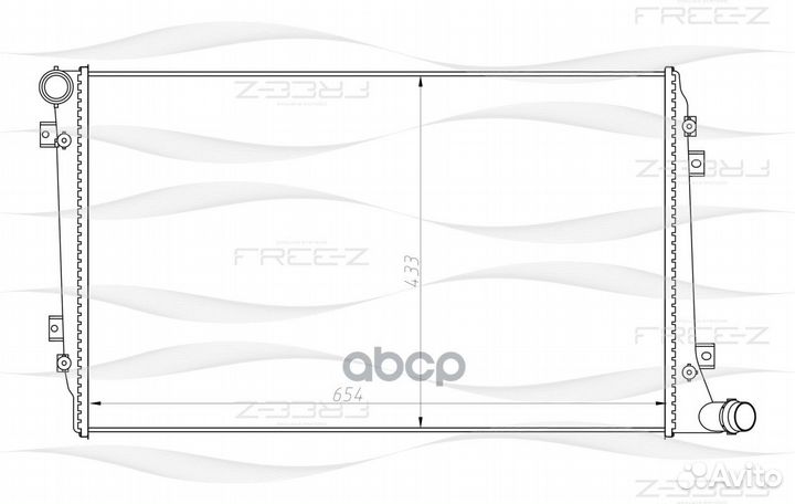 Радиатор Audi A3 03 KK0212 free-Z