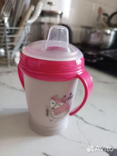 Поильник непроливайка новый с 6 мес