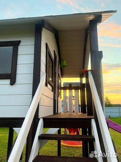 Детский игровой комплекс: качели домик горки