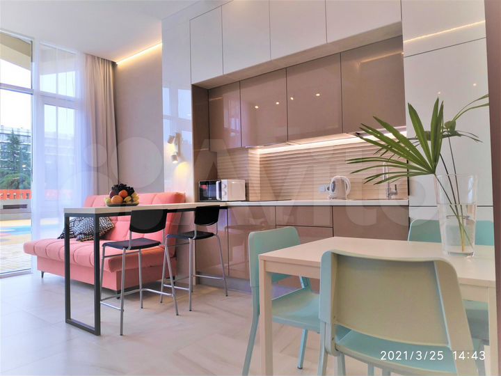 Своб. планировка, 42 м², 1/18 эт.