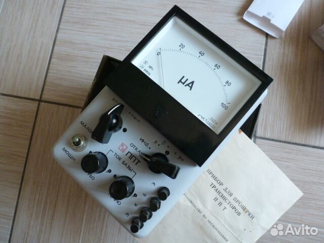 Прибор для проверки транзисторов родом из СССР