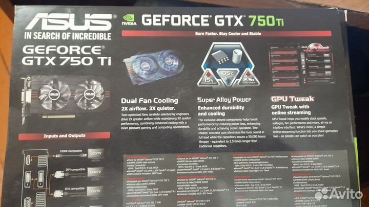 Видеокарта gtx 750 ti 2gb