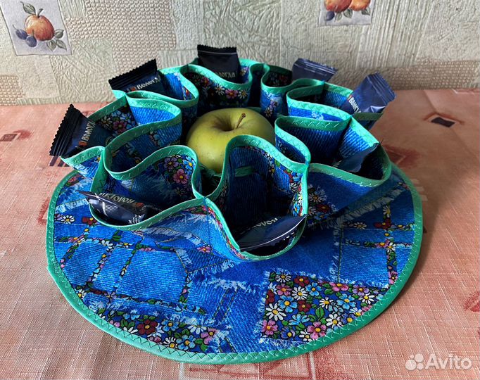 Текстильная ваза новая