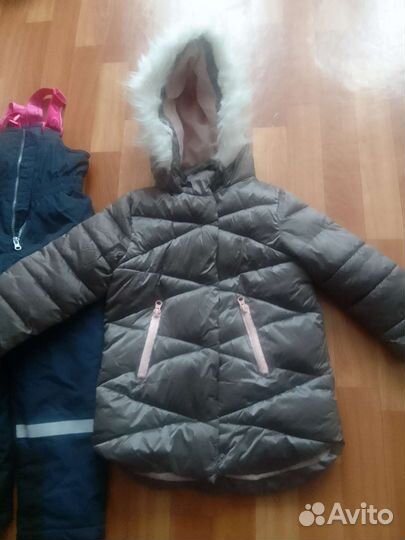 Куртка и полукомбенизон для девочки 98
