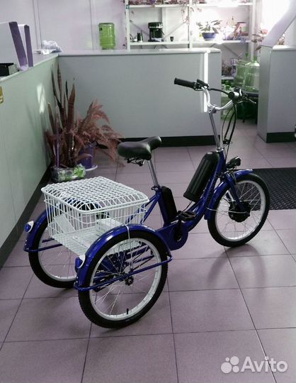Электровелосипед трехколесный взрослый 20