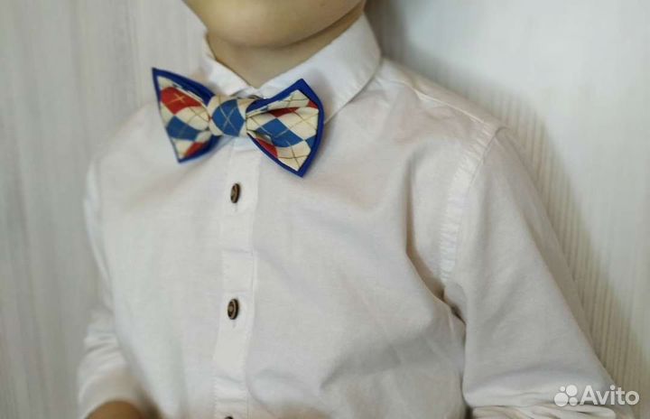 Новогодний галстук бабочка для мальчика