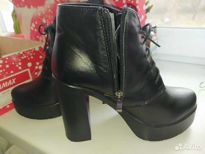 Ботинки кожанные