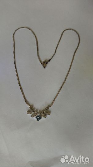 Колье, ожерелье, сережки, перстень комплект